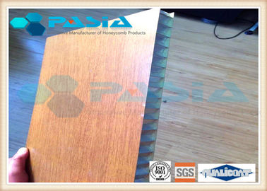 China Signage-Gebrauchs-Aluminiumbienenwaben-Platte beschichtet mit kupfernem Furnier-Blattund Holz-Rahmen fournisseur