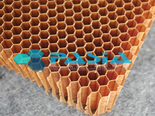 China High Strength Self Extinguishing Aramid Honeycomb Core With Low Smoke Emission fournisseur