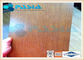 Signage-Gebrauchs-Aluminiumbienenwaben-Platte beschichtet mit kupfernem Furnier-Blattund Holz-Rahmen fournisseur