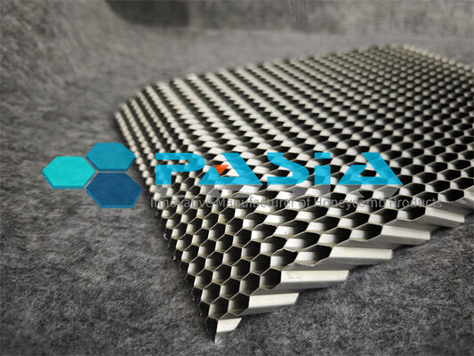 High Specific Surface Area Angled Aluminum Honeycomb Core For Air Purification fournisseur